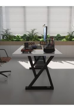 Profesyonel Ofis Masası OF46001-1-160 Beyaz 36 mm Kalınlık - 160 X 90 cm