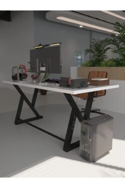 Profesyonel Ofis Masası OF46001-1-160 Beyaz 36 mm Kalınlık - 160 X 90 cm