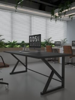 Profesyonel Ofis Masası OF46002-4-140 Antrasit 36 mm Kalınlık - 140 X 90 cm