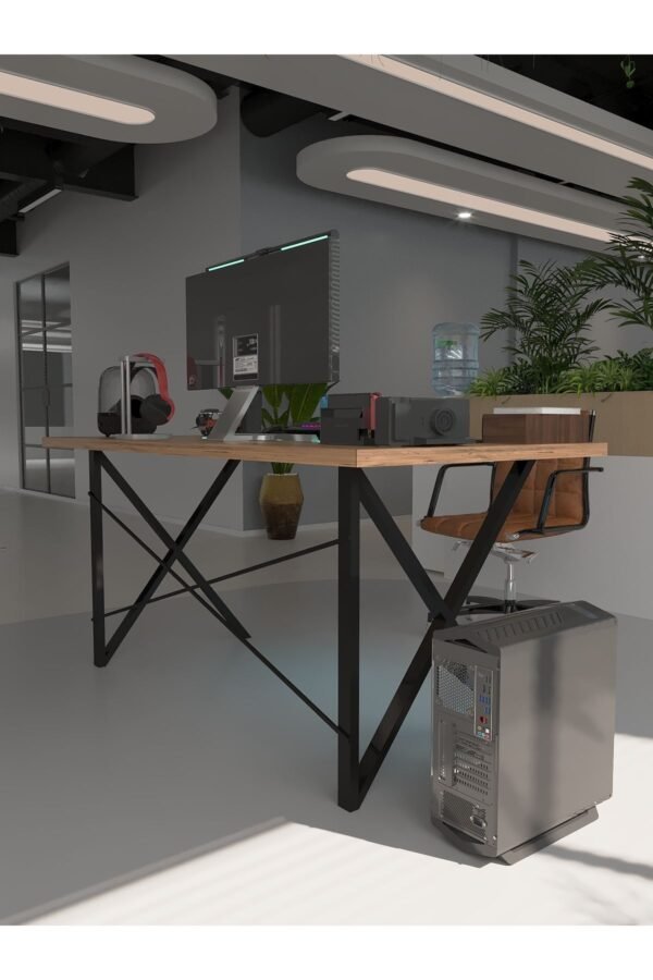 Profesyonel Ofis Masası OF46005-6-180 A.Çam 36 mm Kalınlık - 180 X 90 cm