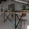 Profesyonel Ofis Masası OF46005-6-160 A.Çam 36 mm Kalınlık - 160 X 90 cm