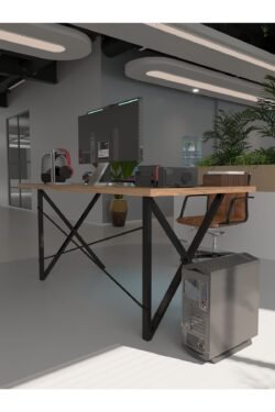 Profesyonel Ofis Masası OF46005-6-160 A.Çam 36 mm Kalınlık - 160 X 90 cm