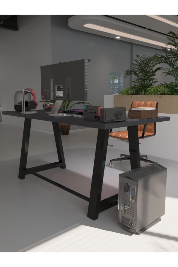 Profesyonel Ofis Masası OF46003-4-180 Antrasit 36 mm Kalınlık - 180 X 90 cm