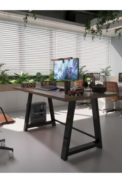 Profesyonel Ofis Masası OF46003-2-180 Ceviz 36 mm Kalınlık - 180 X 90 cm