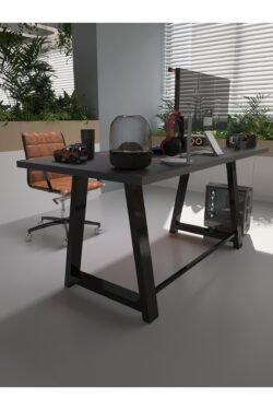 Profesyonel Ofis Masası OF46003-4-140 Antrasit 36 mm Kalınlık - 140 X 90 cm