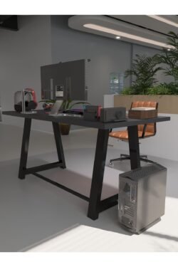 Profesyonel Ofis Masası OF46003-4-140 Antrasit 36 mm Kalınlık - 140 X 90 cm
