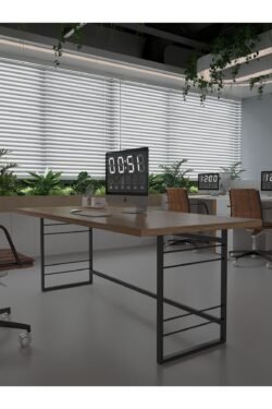 Profesyonel Ofis Masası OF46004-6-140 A.Çam 36 mm Kalınlık - 140 X 90 cm