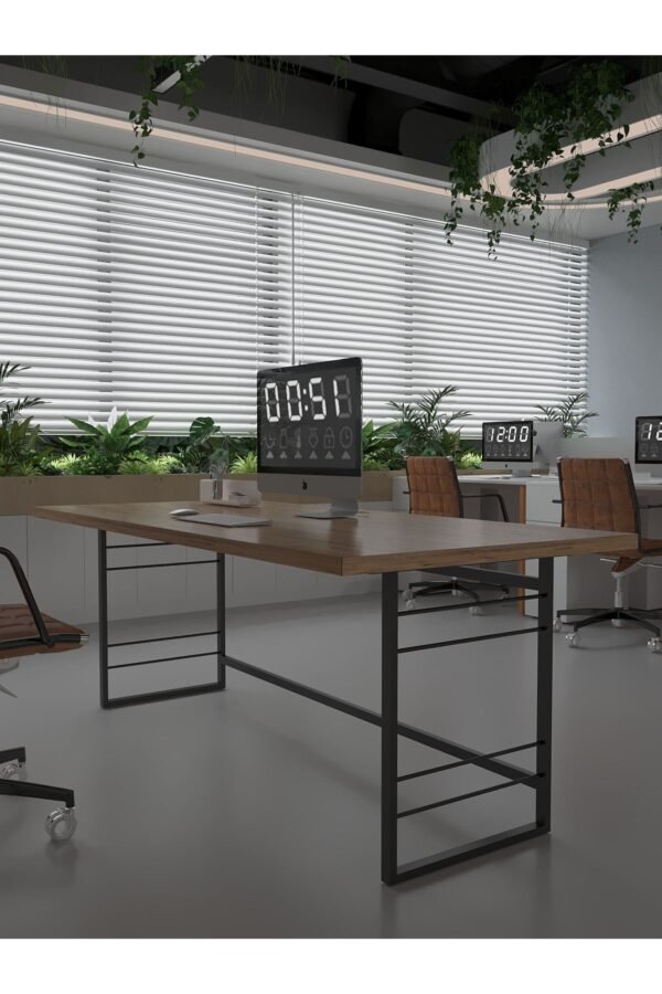 Profesyonel Ofis Masası OF46004-6-140 A.Çam 36 mm Kalınlık - 140 X 90 cm