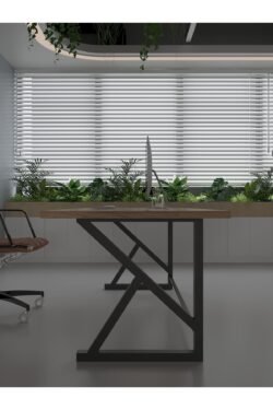 Profesyonel Ofis Masası OF46002-6-180 A.Çam 36 mm Kalınlık - 180 X 90 cm