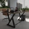 Profesyonel Ofis Masası OF46001-2-180 Ceviz 36 mm Kalınlık - 180 X 90 cm