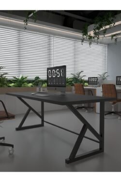 Profesyonel Ofis Masası OF46002-4-160 Antrasit 36 mm Kalınlık - 160 X 90 cm