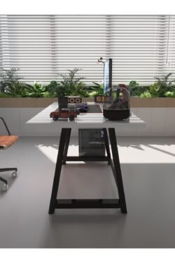 Profesyonel Ofis Masası OF46003-1-160 Beyaz 36 mm Kalınlık - 160 X 90 cm