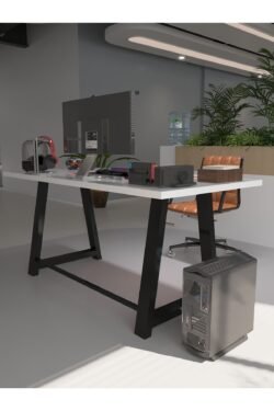 Profesyonel Ofis Masası OF46003-1-160 Beyaz 36 mm Kalınlık - 160 X 90 cm