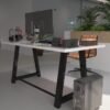 Profesyonel Ofis Masası OF75003-1-140 Beyaz 36 mm Kalınlık - 140 X 75 cm