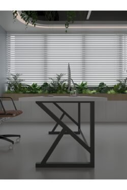 Profesyonel Ofis Masası OF75002-1-140 Beyaz 36 mm Kalınlık - 140 X 75 cm