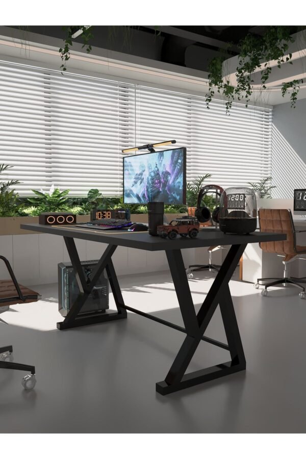 Profesyonel Ofis Masası OF75001-4-180 Antrasit 36 mm Kalınlık - 180 X 75 cm