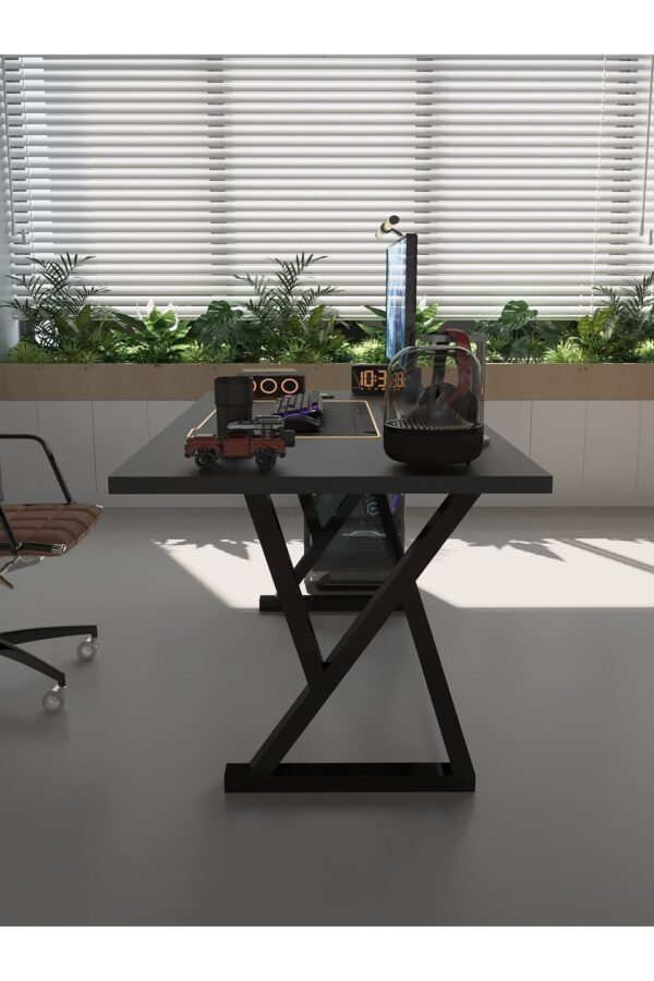 Profesyonel Ofis Masası OF75001-4-180 Antrasit 36 mm Kalınlık - 180 X 75 cm
