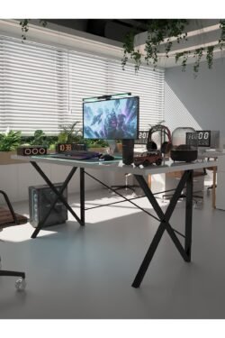 Profesyonel Ofis Masası OF75005-1-140 Beyaz 36 mm Kalınlık - 140 X 75 cm