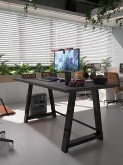 Profesyonel Ofis Masası OF75003-4-140 Antrasit 36 mm Kalınlık - 140 X 75 cm