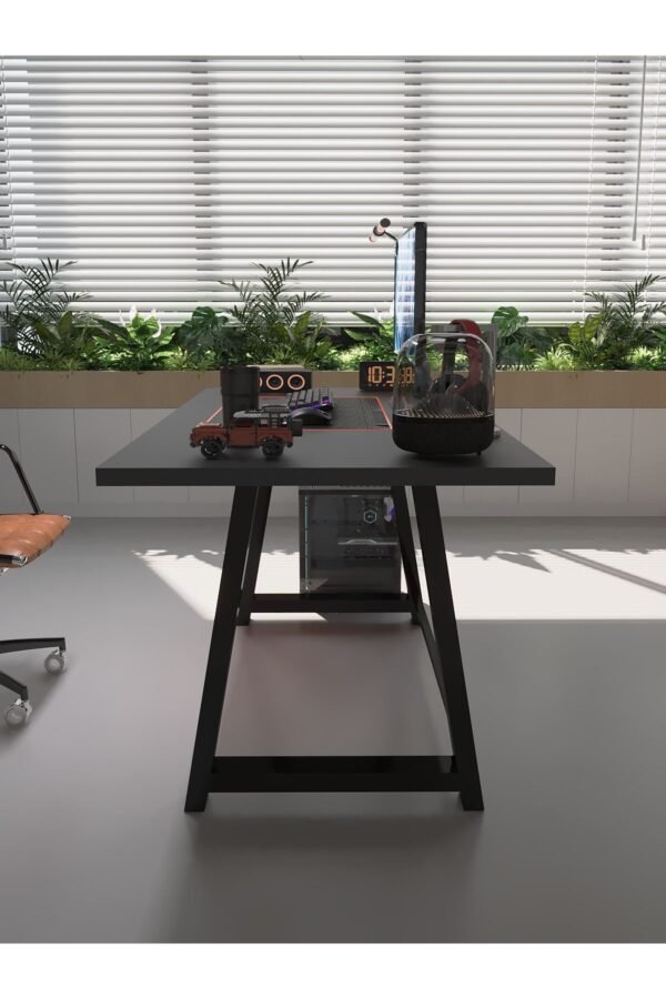 Profesyonel Ofis Masası OF75003-4-140 Antrasit 36 mm Kalınlık - 140 X 75 cm