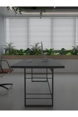 Profesyonel Ofis Masası OF75004-4-160 Antrasit 36 mm Kalınlık - 160 X 75 cm