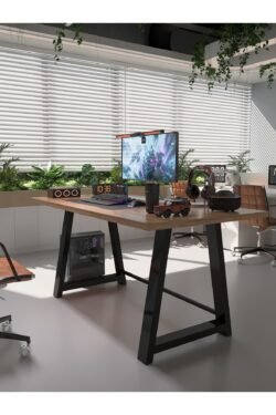 Profesyonel Ofis Masası OF75003-6-140 A.Çam 36 mm Kalınlık - 140 X 75 cm