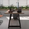 Profesyonel Ofis Masası OF75003-6-140 A.Çam 36 mm Kalınlık - 140 X 75 cm