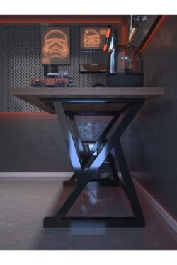 Profesyonel Oyuncu Masası DA75001-2-140 Ceviz 36 mm Kalınlık - 140 X 75 cm