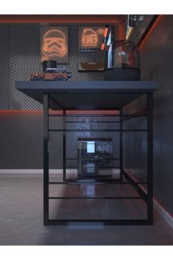 Profesyonel Oyuncu Masası DA75004-4-140 Antrasit 36 mm Kalınlık - 140 X 75 cm