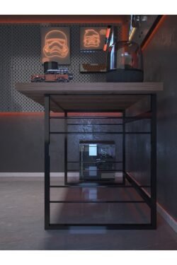Profesyonel Oyuncu Masası DA75004-2-160 Ceviz 36 mm Kalınlık - 160 X 75 cm