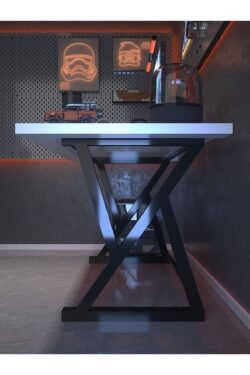 Profesyonel Oyuncu Masası DA75001-1-140 Beyaz 36 mm Kalınlık - 140 X 75 cm