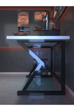 Profesyonel Oyuncu Masası DA75002-1-180 Beyaz 36 mm Kalınlık - 180 X 75 cm