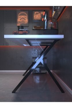 Profesyonel Oyuncu Masası DA75006-1-160 Beyaz 36 mm Kalınlık - 160 X 75 cm
