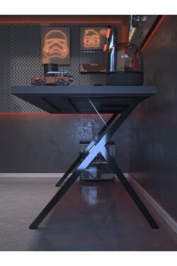 Profesyonel Oyuncu Masası DA75006-4-140 Antrasit 36 mm Kalınlık - 140 X 75 cm