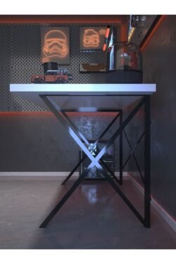 Profesyonel Oyuncu Masası DA75005-1-140 Beyaz 36 mm Kalınlık - 140 X 75 cm