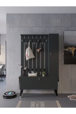 Festival Portmanto - Ayakkabılık P1002-4 Silver Antrasit Minifiks Bağlantılı