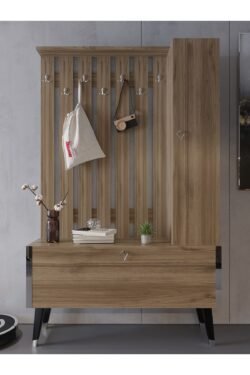 Festival Portmanto - Ayakkabılık P1002-2 Silver Ceviz Minifiks Bağlantılı