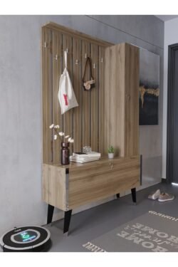 Festival Portmanto - Ayakkabılık P1002-2 Silver Ceviz Minifiks Bağlantılı