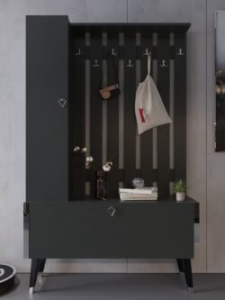 Festival Portmanto - Ayakkabılık P1001-4 Silver Antrasit Minifiks Bağlantılı