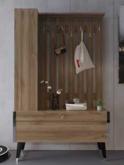 Festival Portmanto - Ayakkabılık P1001-2 Silver Ceviz Minifiks Bağlantılı
