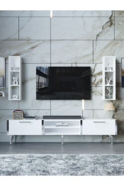 Festival Tv Ünitesi S3000-1-Y1-D1 Silver Beyaz