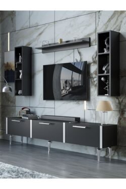 Festival Tv Ünitesi S3008-7-Y1-D1 Silver Siyah