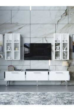Festival Tv Ünitesi S3002-1-Y1-D1 Silver Beyaz