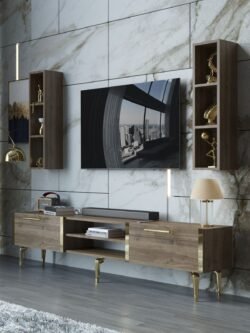 Festival Tv Ünitesi G3000-2-Y1-D1 Gold Ceviz