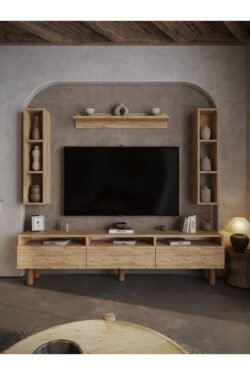 Festival Tv Ünitesi BH3037-6 Çam Bohem Tv Sehpası