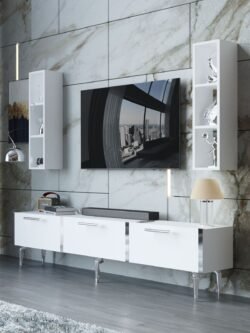 Festival Tv Ünitesi S3004-1-Y1-D1 Silver Beyaz