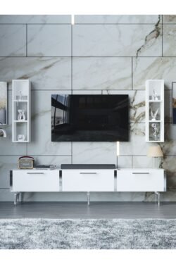 Festival Tv Ünitesi S3004-1-Y1-D1 Silver Beyaz