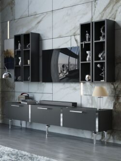 Festival Tv Ünitesi S3002-4-Y1-D1 Silver Antasit
