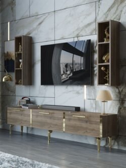 Festival Tv Ünitesi G3004-2-Y1-D1 Gold Ceviz