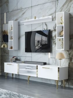 Festival Tv Ünitesi G3009-1-Y1-D1 Gold Beyaz